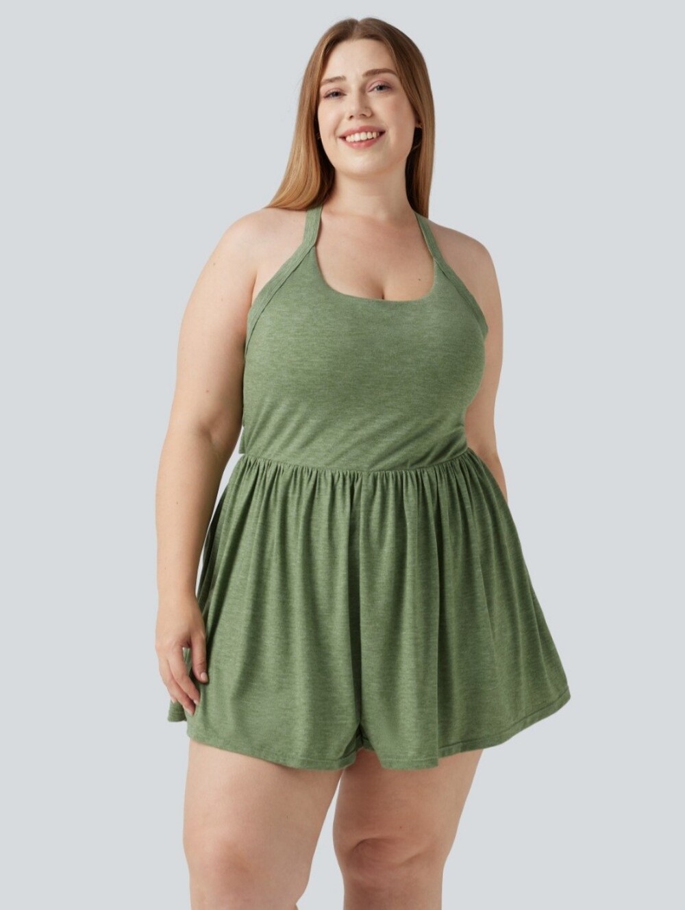 Halara Padded 2 In 1 Romper With Pockets Easy Peazy Edition